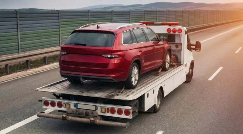 Guincho para carros em Itapevi – carro sendo carregado em plataforma